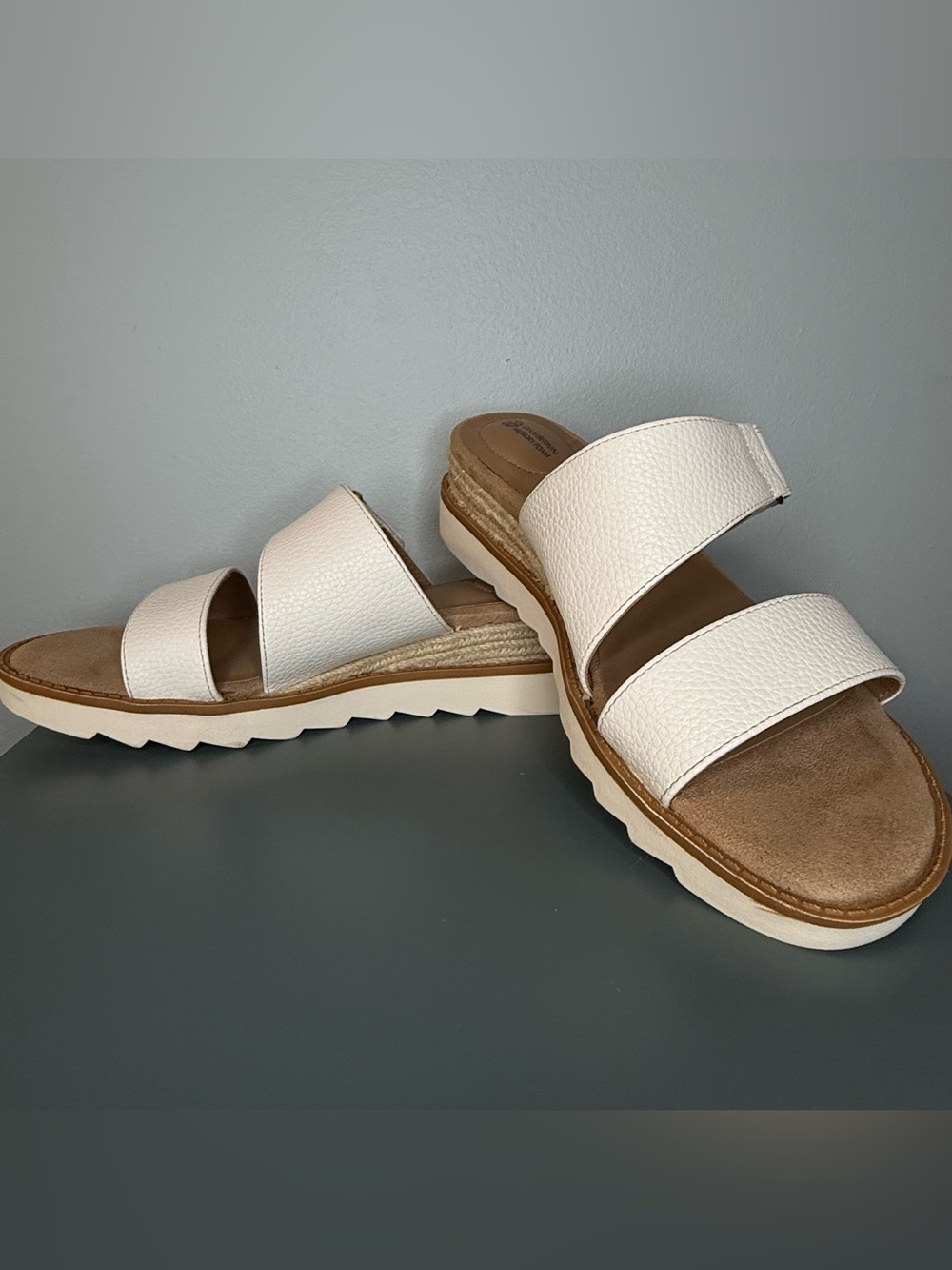 ‼️NOT FOR SALE‼️Gianni Bernini Wedge Sandals Comfort Footbed - Picture 6 of 9